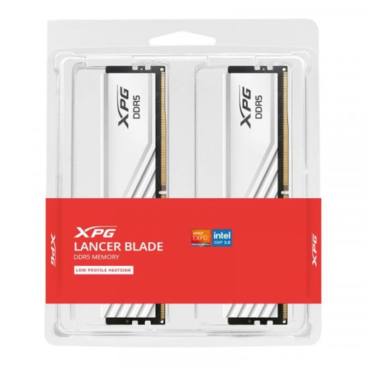 Ram Adata Lancer Blade White 32GB | 2 x 16GB, DDR5, 5600MHz (AX5U5600C4616G-DTLABWH) - Ảnh 3
