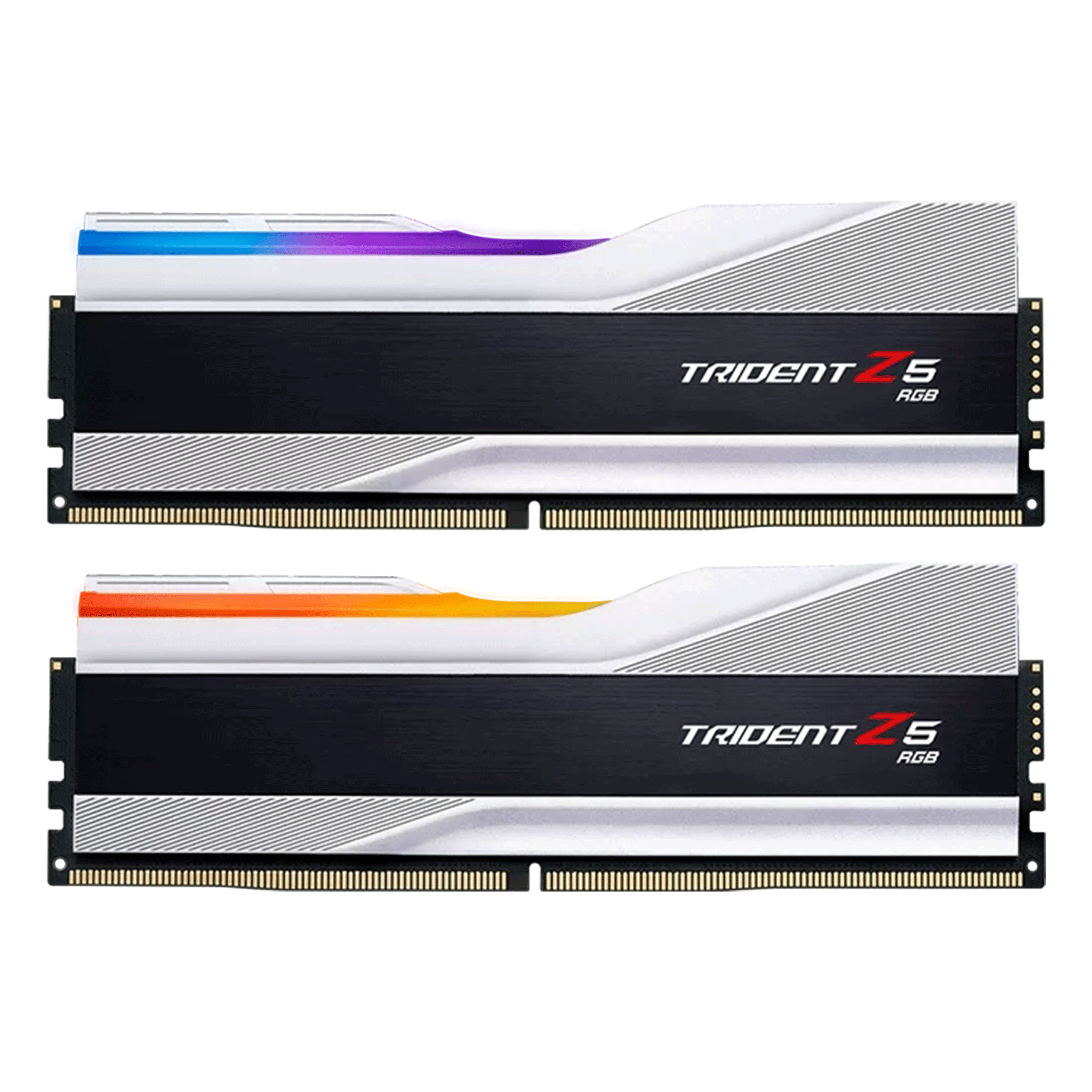 Ram GSkill Trident Z5 RGB Silver 32G | 16x2, DDR5, 5200MHz 40 F5-5200J4040A16GX2-TZ5RS - Ảnh 1