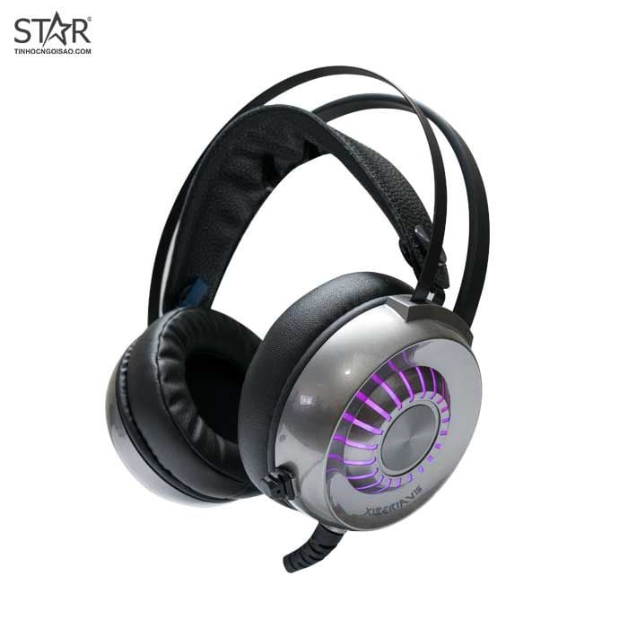 Tai nghe Gaming Xiberia V15 7.1 | Có dây, Over-ear, RGB, Đen, 8.97.Mới.Tai Nghe Xiberia V15. Bh 12T - Ảnh 1