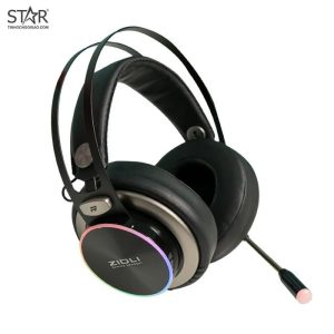 Tai nghe Gaming Zidli ZH20 7.1 | Có dây, Over-ear, RGB, Đen, 3.Mới.Tai Nghe Gaming Zidli Zh20 (Led Rgb 7.1 Usb).Bh 12T