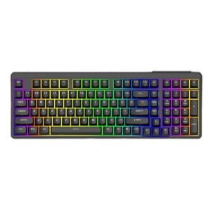 Bàn phím giả cơ gaming Vitra KL86 | Có dây (Type C), Full size, Membrane (giả cơ), Multi LED Rainbow, Black