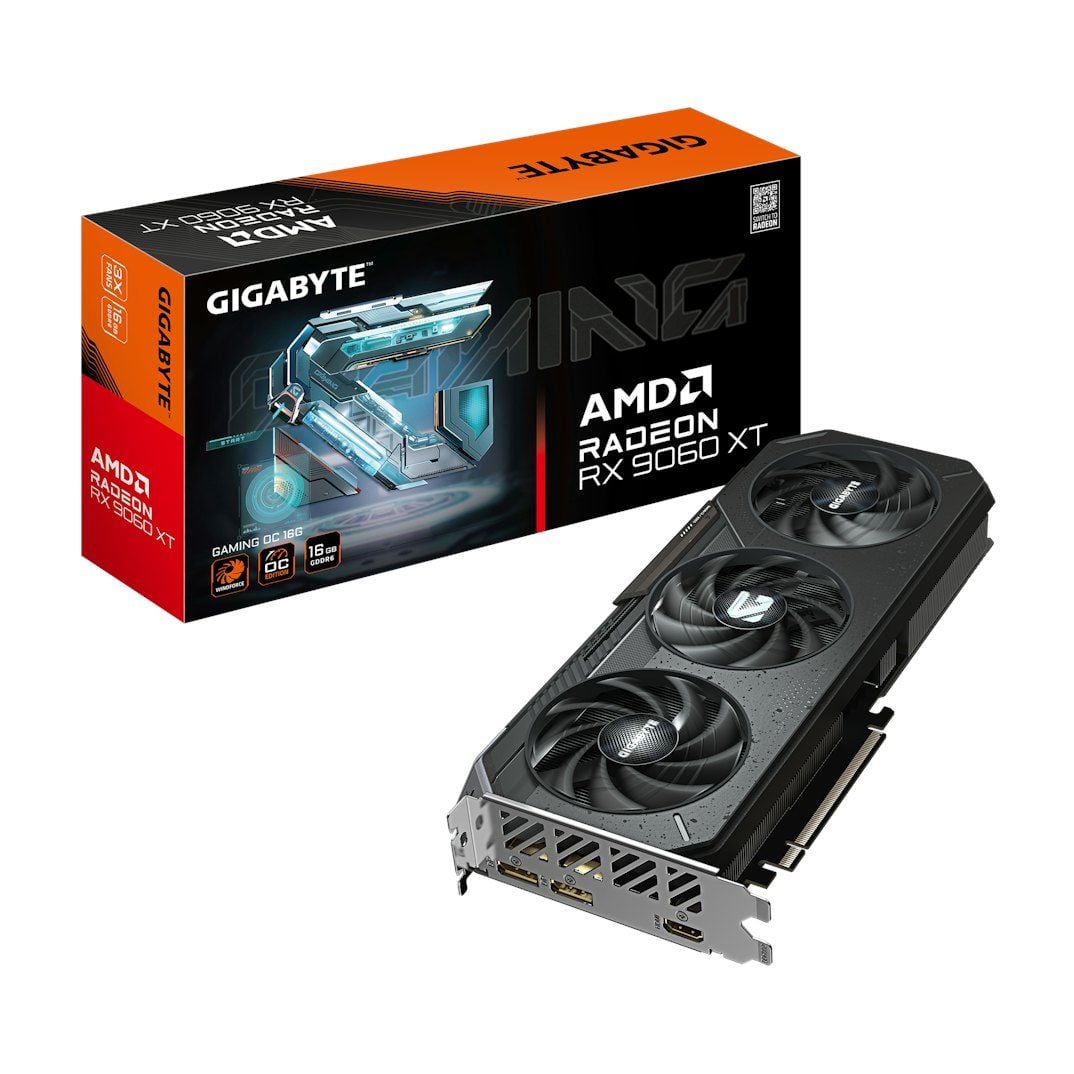 Card màn hình AMD Radeon RX 9060 XT Gigabyte Gaming OC | 16GB GDDR6, 2048 SP, 550W - Ảnh 1