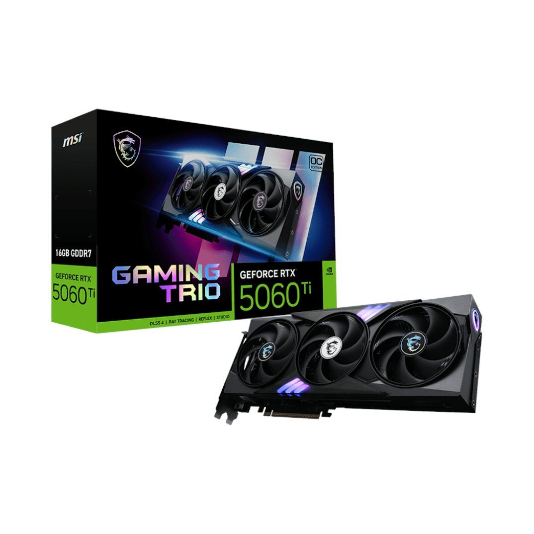 Card màn hình MSI RTX 5060 Ti Gaming Trio OC 16G - Ảnh 1