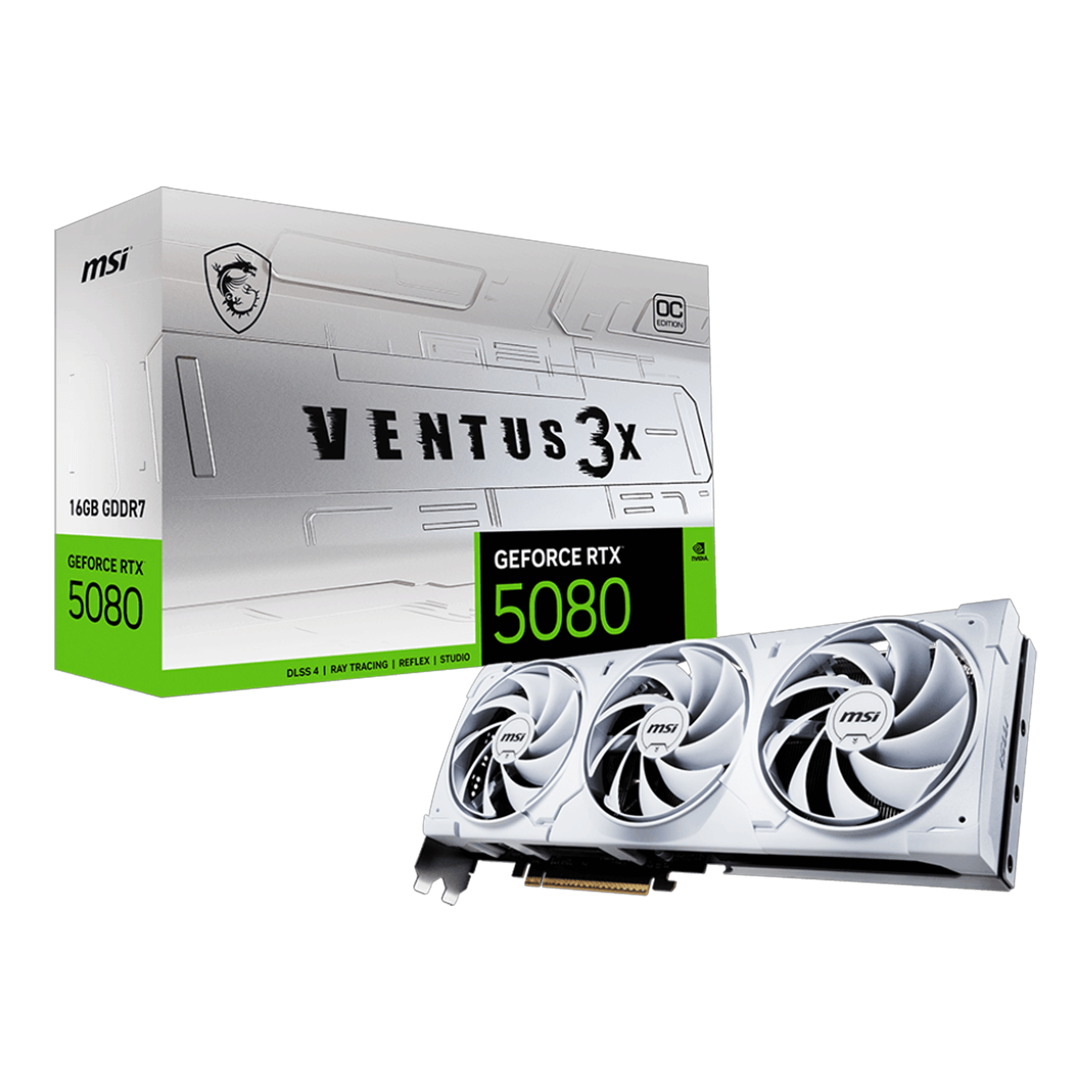 Card màn hình MSI RTX 5080 16G VENTUS 3X OC WHITE - Ảnh 1