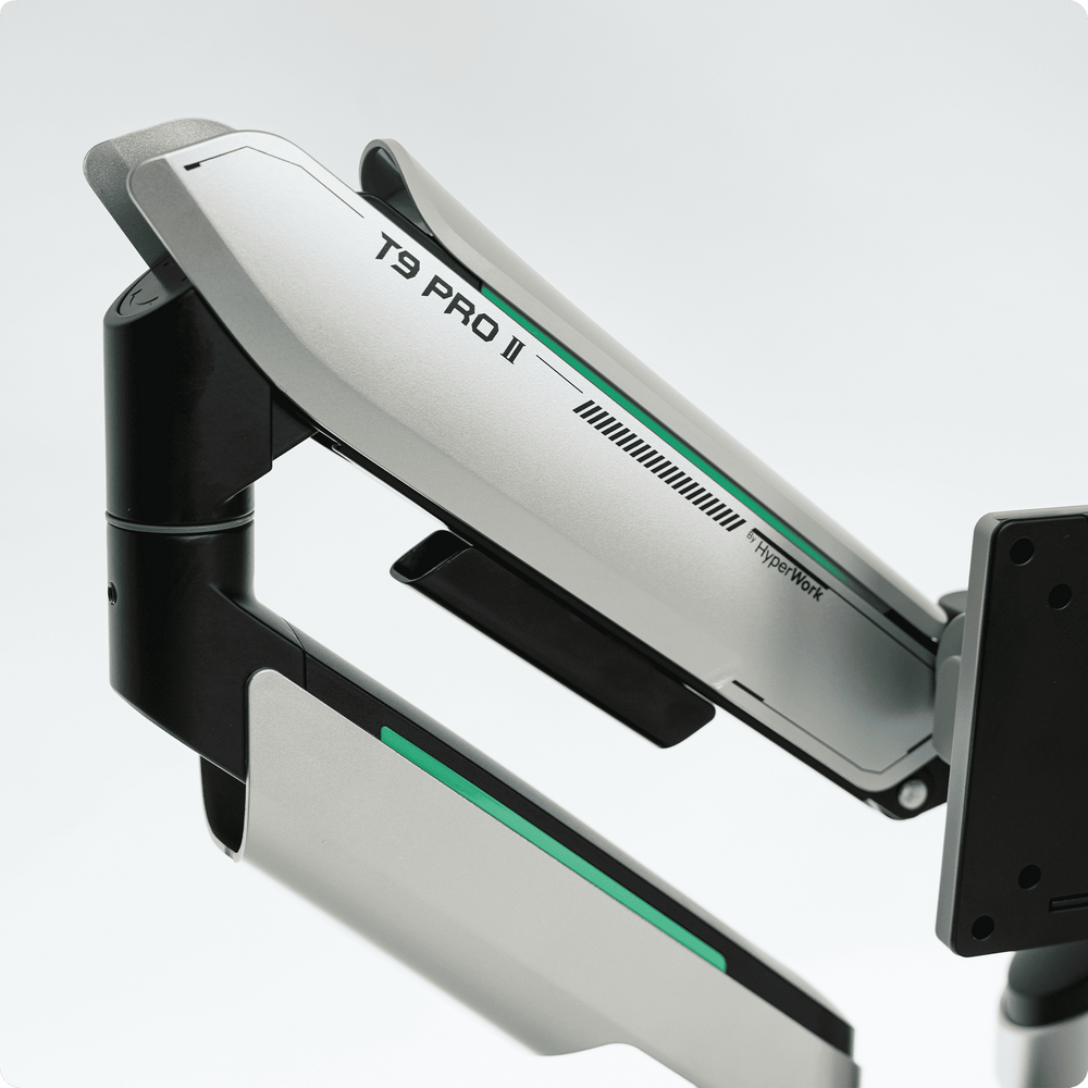 Giá treo màn hình đôi Human Motion T9 Pro II | 23-43 inch, Trắng - Ảnh 4