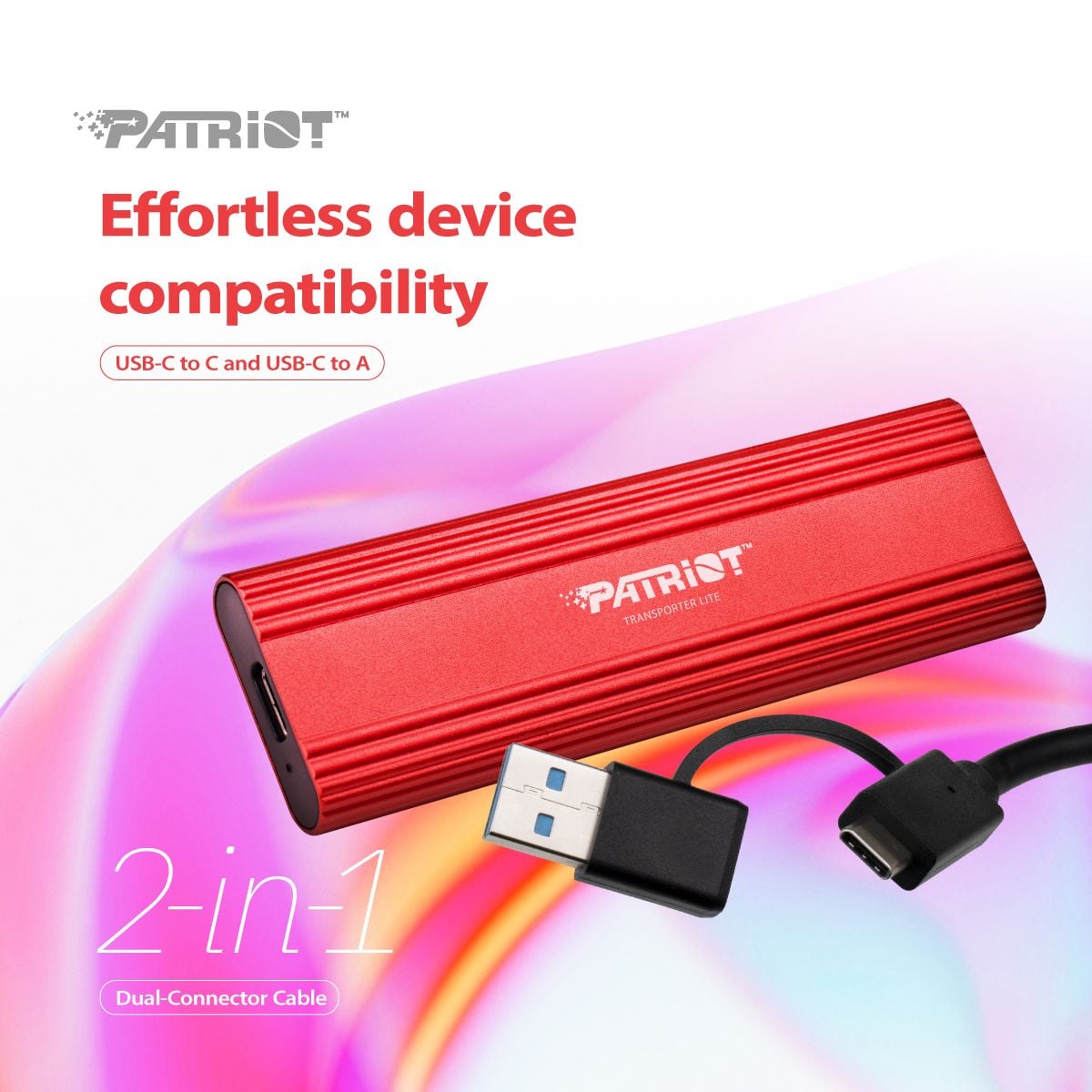 Ổ cứng SSD di động Patriot Transporter Lite 1TB | USB 3.2 Gen 1, Portable (PTPL1TBPEC) - Ảnh 4