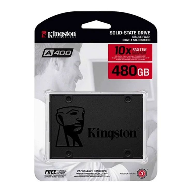 Ổ cứng SSD Kingston A400 480GB | SATA III, 2.5" (SA400S37/480G) - Ảnh 2