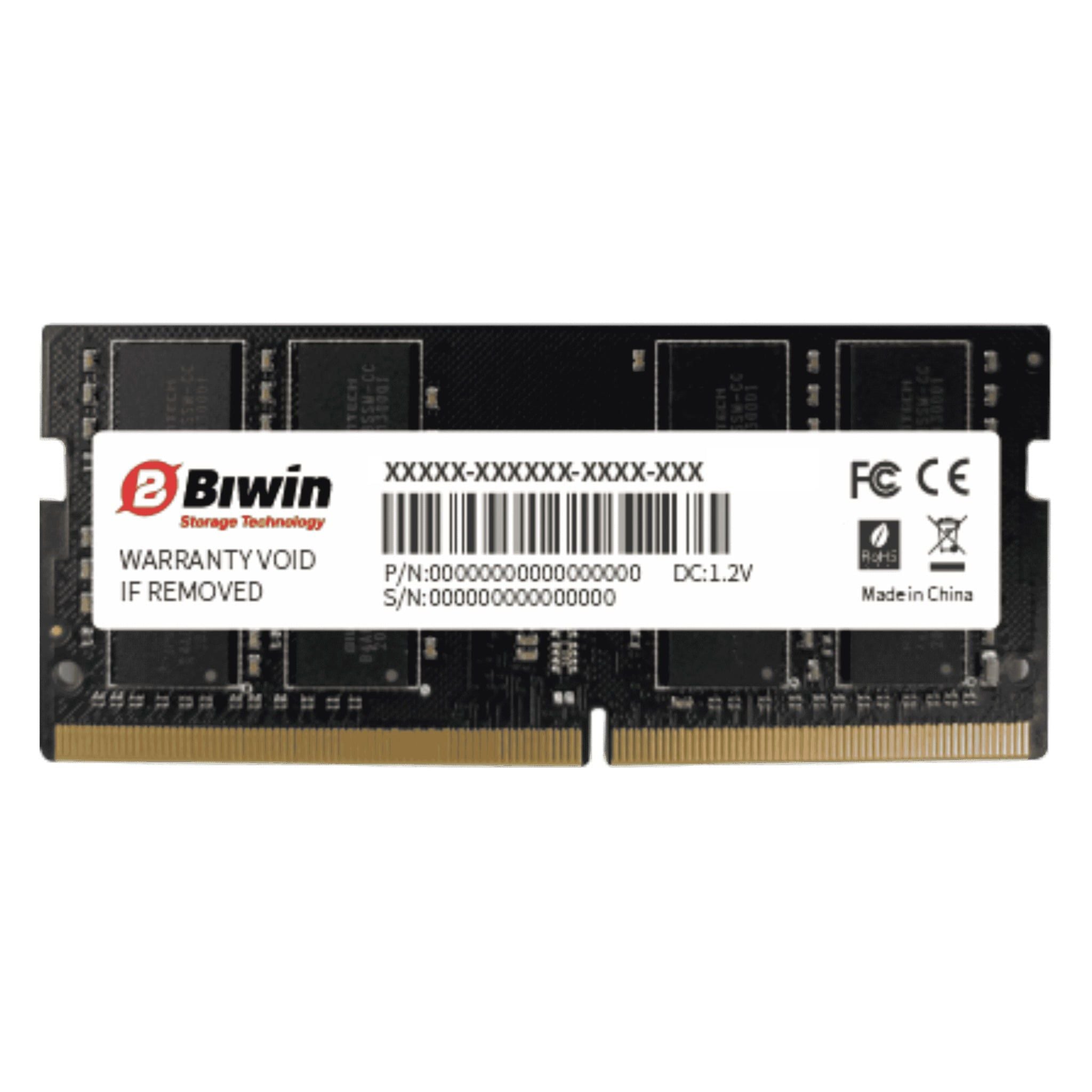 RAM Laptop Biwin RS100 16GB DDR4 3200MHz SODIMM (BMS41632SD-S22BG) | (1x16GB), 3200MHz, SODIMM - Ảnh 1
