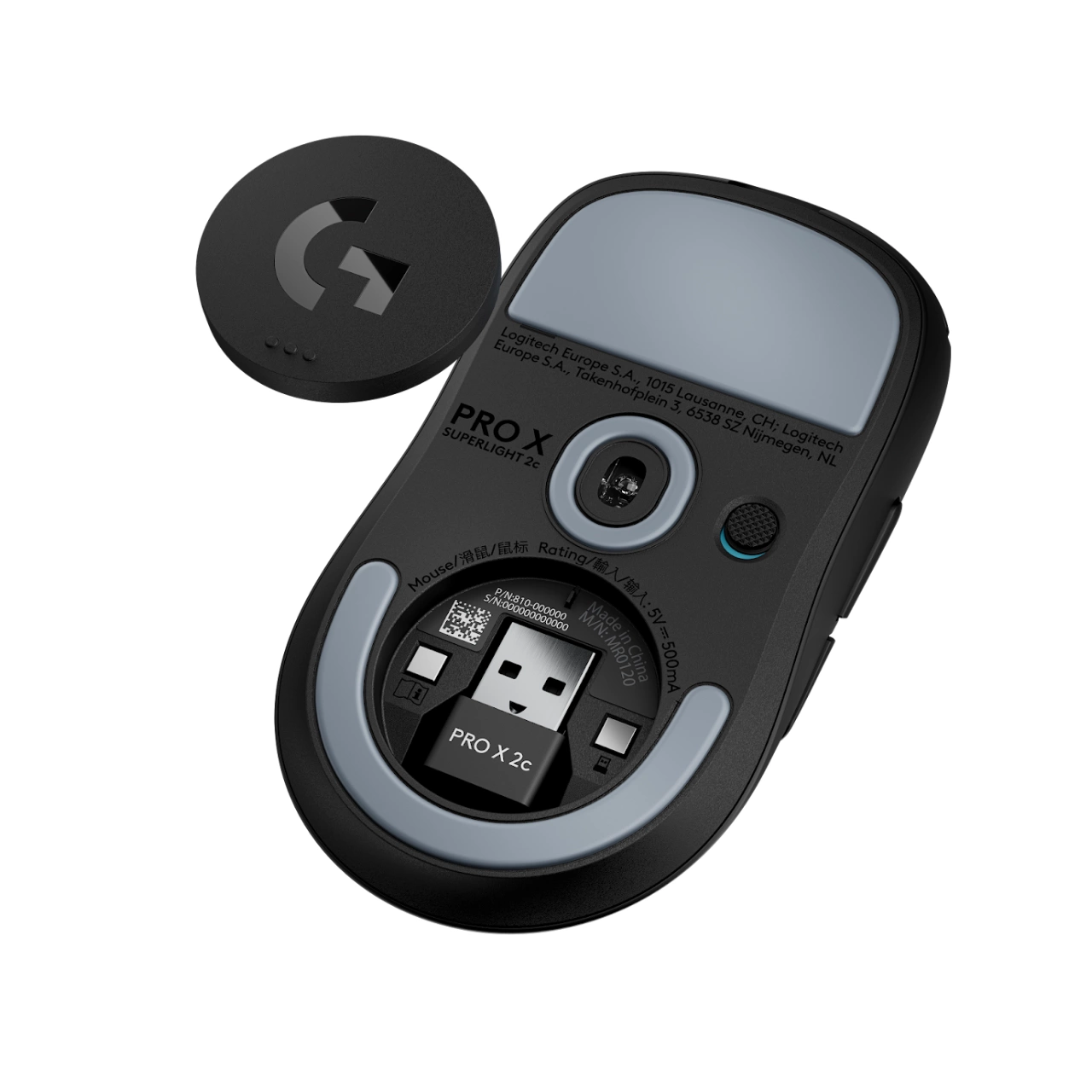 Chuột gaming Logitech Pro X Superlight 2C | Wireless 2.4Ghz, 44000 DPI, 51g, Đen - Ảnh 4