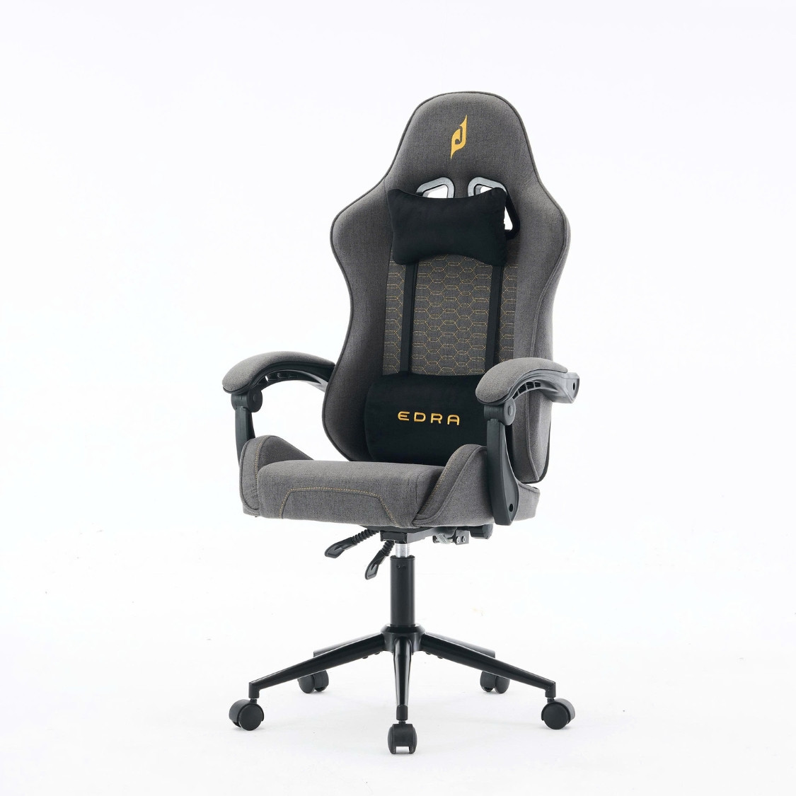 Ghế Gaming E-Dra EGC236 Fabric | Chân xoay, Màu xám - Ảnh 3