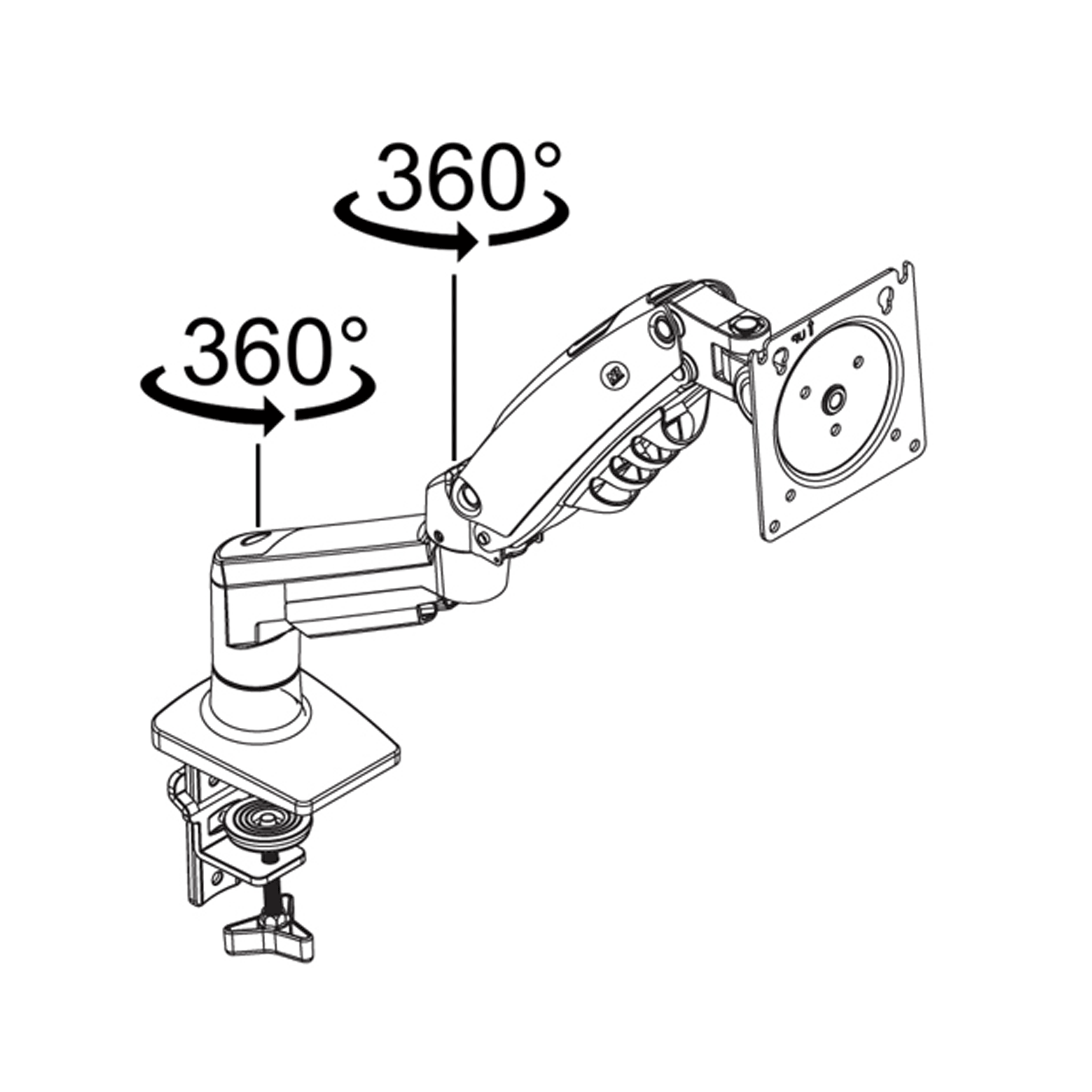Giá treo màn hình North Bayou F80-XV - Xám xanh, Lake Blue | 17 - 30 inch - Ảnh 3