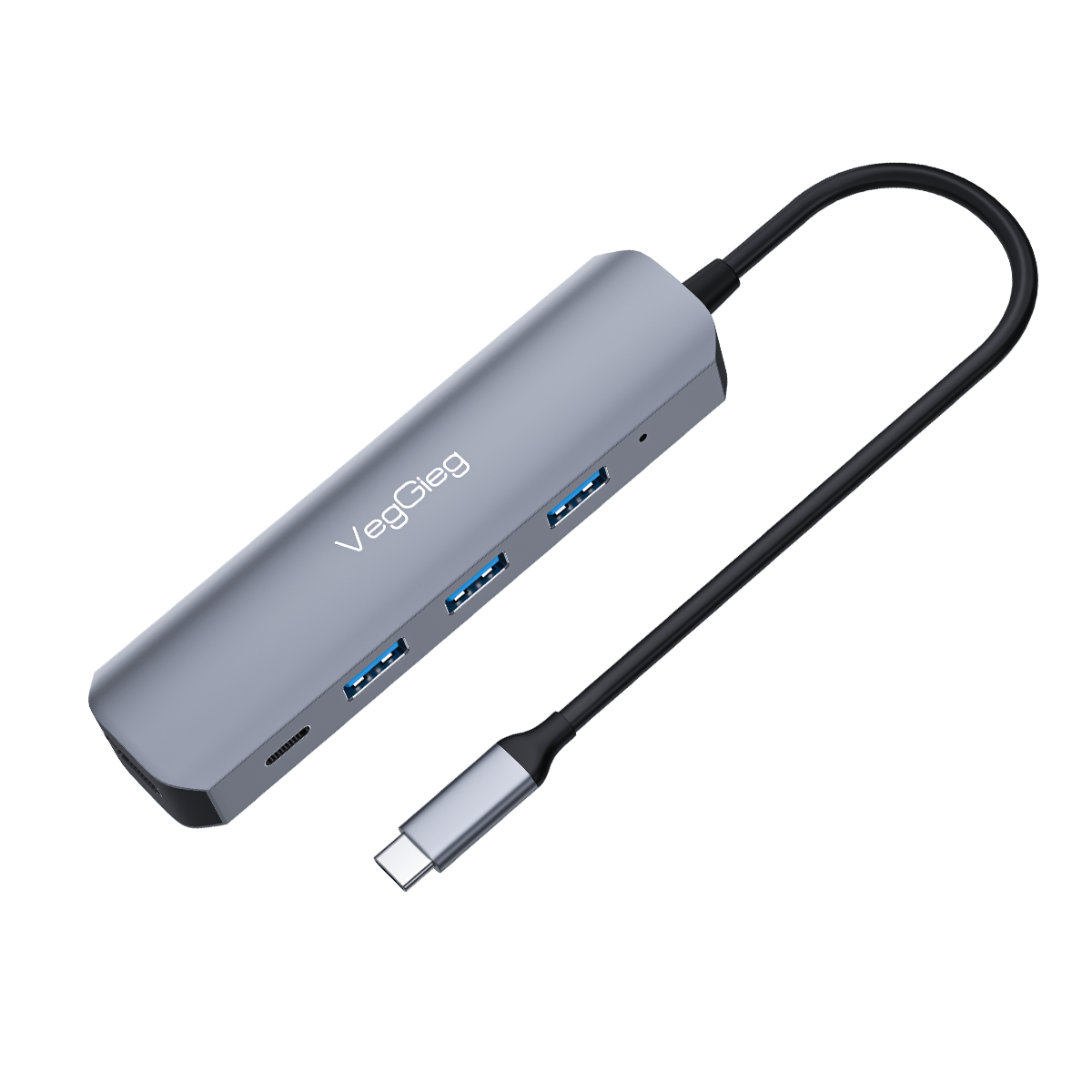 Hub chuyển đổi Type C VEGGIEG V-TC05H | 5 in 1 - Ảnh 1