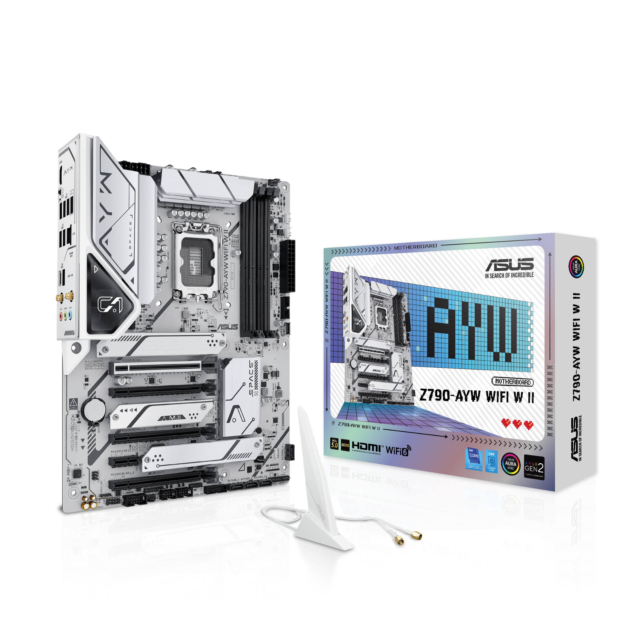 Mainboard ASUS Z790 AYW W II Wifi DDR5 | LGA 1700, ATX, 4 khe RAM - Ảnh 1