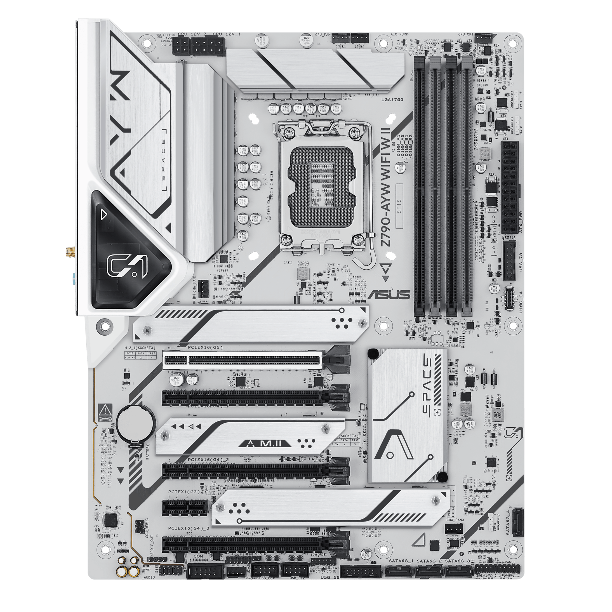 Mainboard ASUS Z790 AYW W II Wifi DDR5 | LGA 1700, ATX, 4 khe RAM - Ảnh 2
