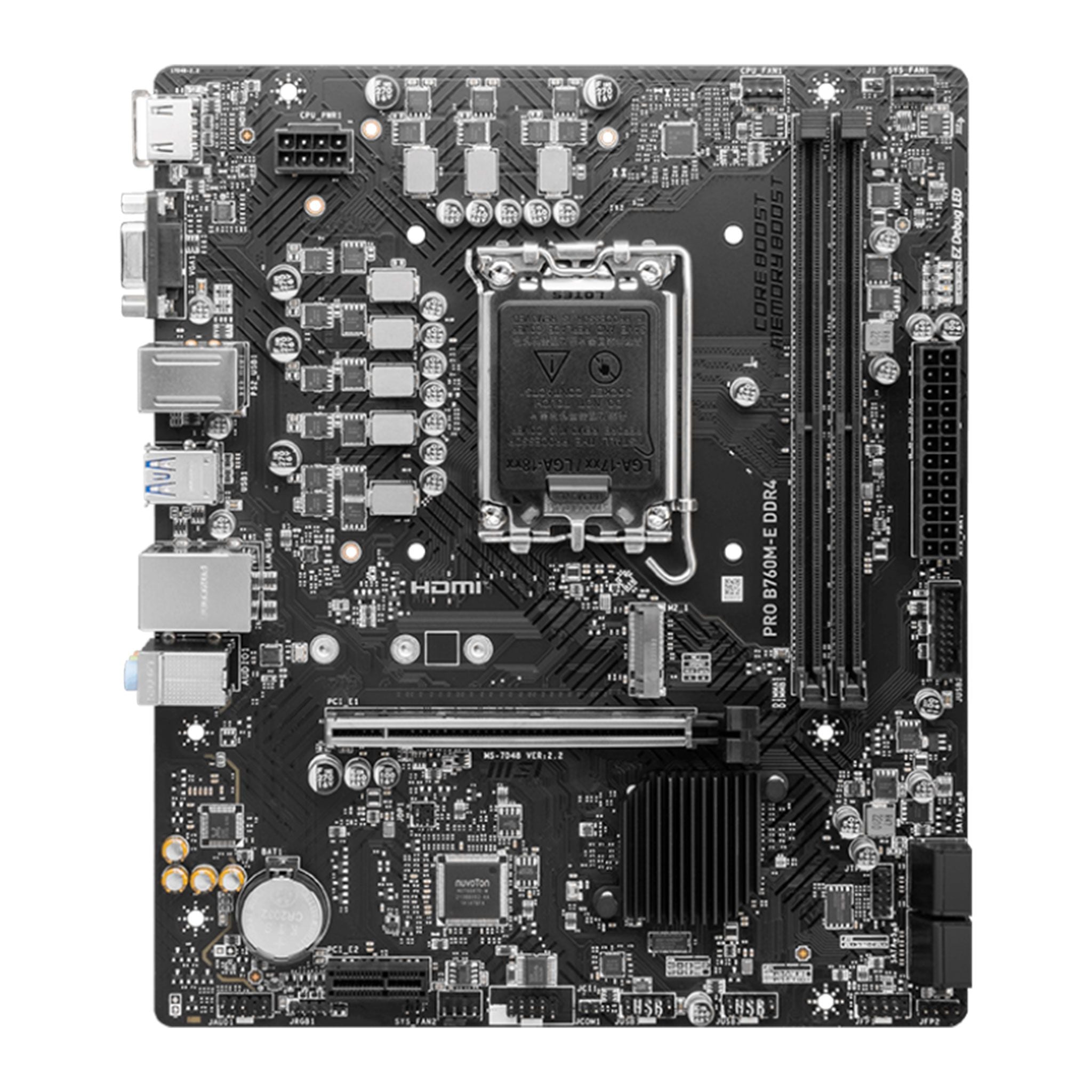 Mainboard MSI PRO B760M-E DDR4 | LGA 1700, mATX, 2 khe RAM - Ảnh 2
