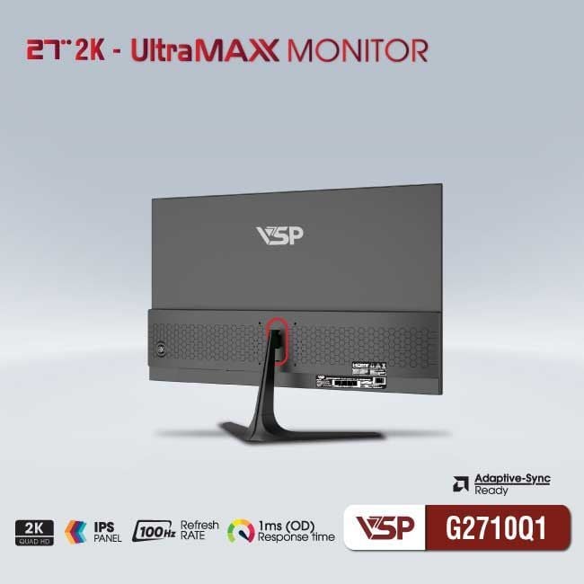 Màn hình Văn phòng VSP G2710Q1 | 27 inch, 2K/QHD, 100Hz, IPS - Ảnh 2
