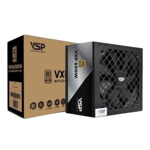 Nguồn máy tính VSP VXP 650W 80 Plus Gold | Full Modular, ATX - Ảnh 1