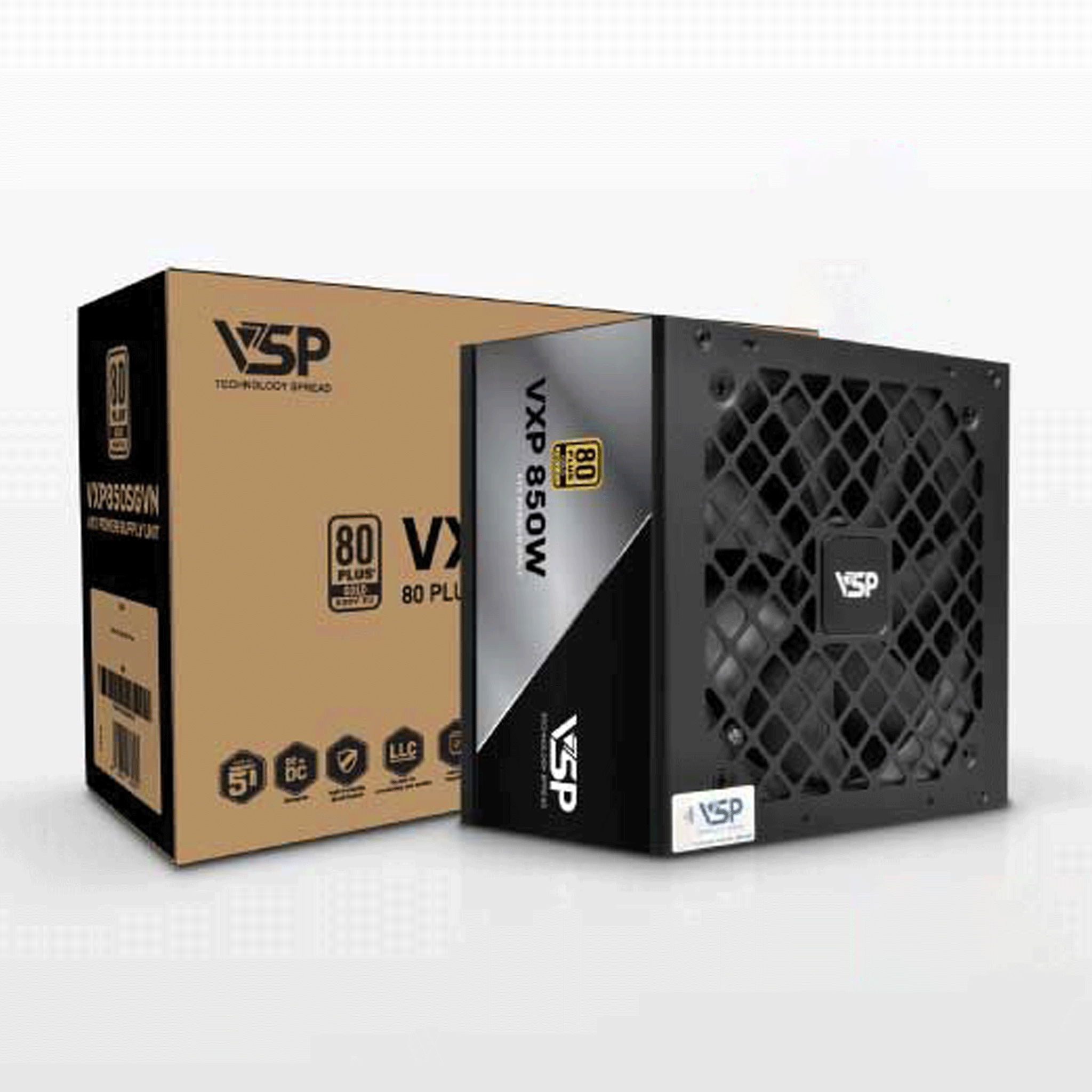 Nguồn máy tính VSP VXP SGVN 850W 80 Plus Gold | Full Modular, ATX - Ảnh 1