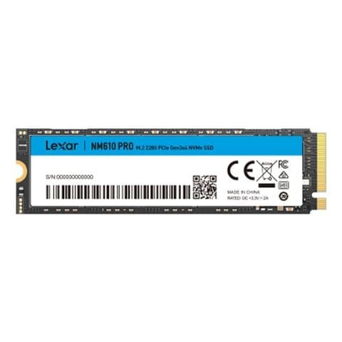 Ổ cứng SSD Lexar NM610 Pro 500GB | PCIe Gen3 x4 NVMe, M.2 2280 (LNM610P500G-RNNNG) - Ảnh 1