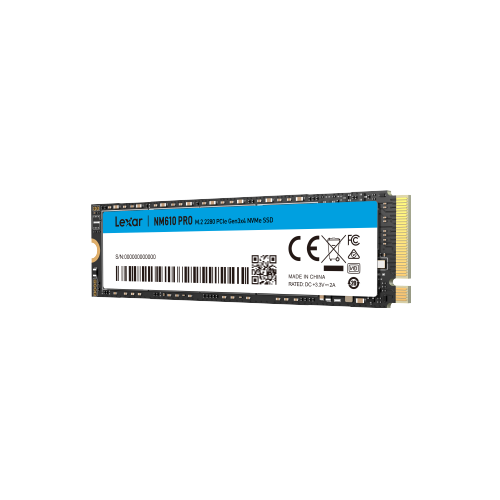 Ổ cứng SSD Lexar NM610 Pro 500GB | PCIe Gen3 x4 NVMe, M.2 2280 (LNM610P500G-RNNNG) - Ảnh 2