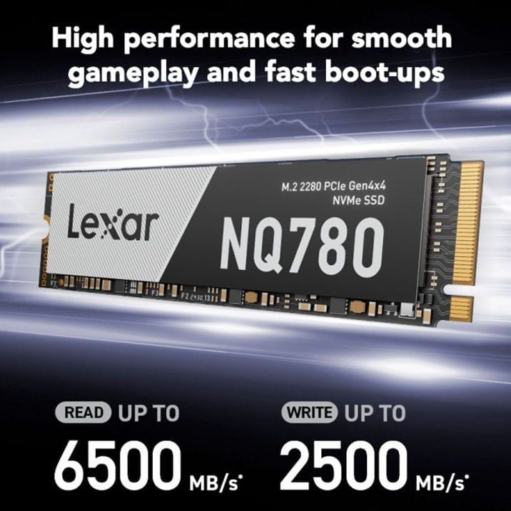 Ổ cứng SSD Lexar NQ780 1TB | PCIe Gen4 x4 NVMe, M.2 2280 (LNQ780X001T-RNNNG) - Ảnh 2