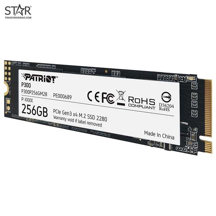 Ổ cứng SSD Patriot P300 256GB | PCIe Gen3 x4 NVMe, M.2 2280 (P300P256GM28) - Ảnh 3