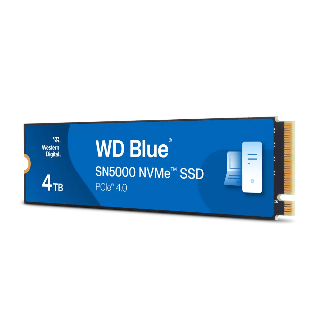 Ổ cứng SSD Western Digital Blue SN5000 4TB | PCIe Gen4 x4 NVMe, M.2 2280 (WDS400T4B0E) - Ảnh 2