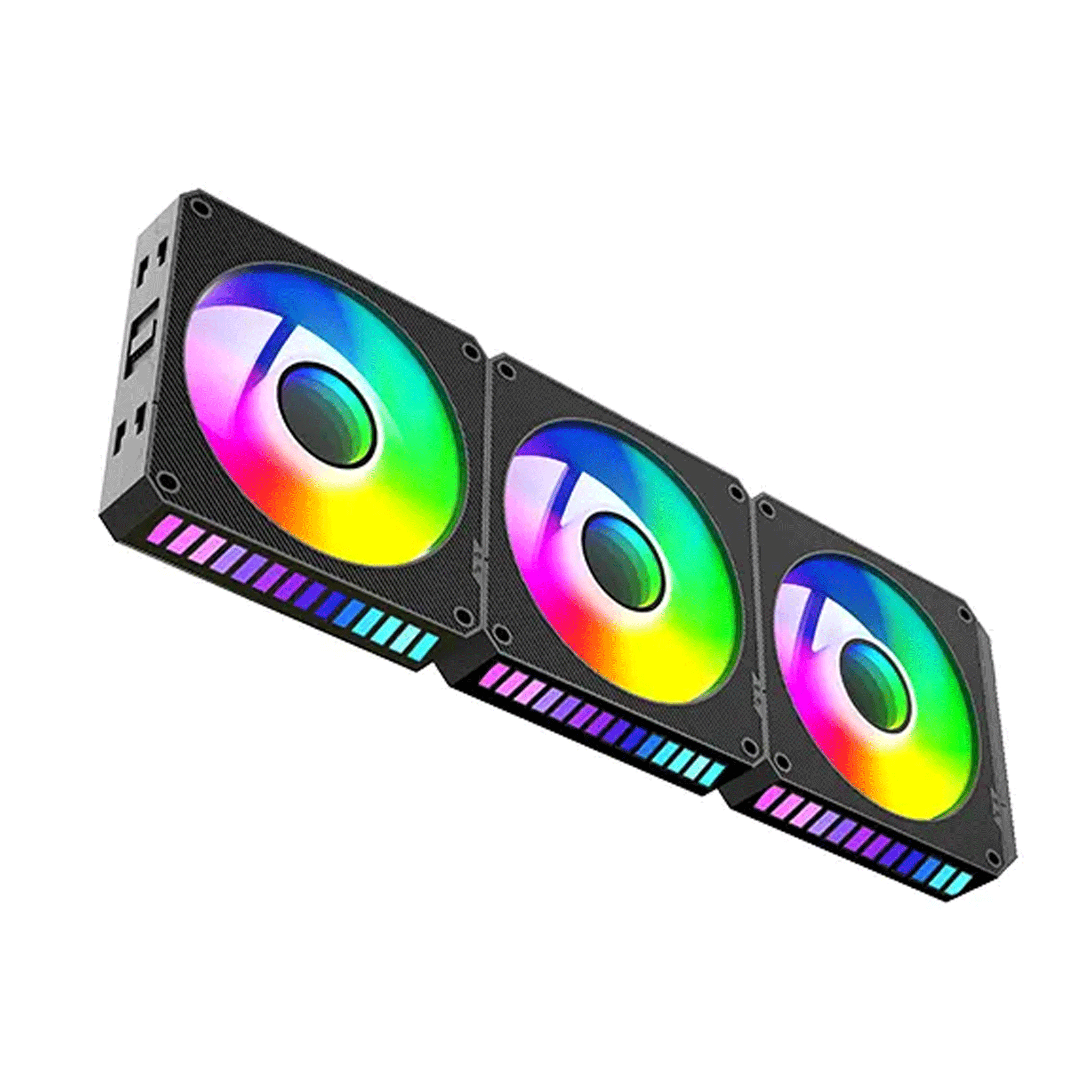 Quạt tản nhiệt PC Leopard S1 | Kit 3 fan 120mm, ARGB, Đen - Ảnh 1