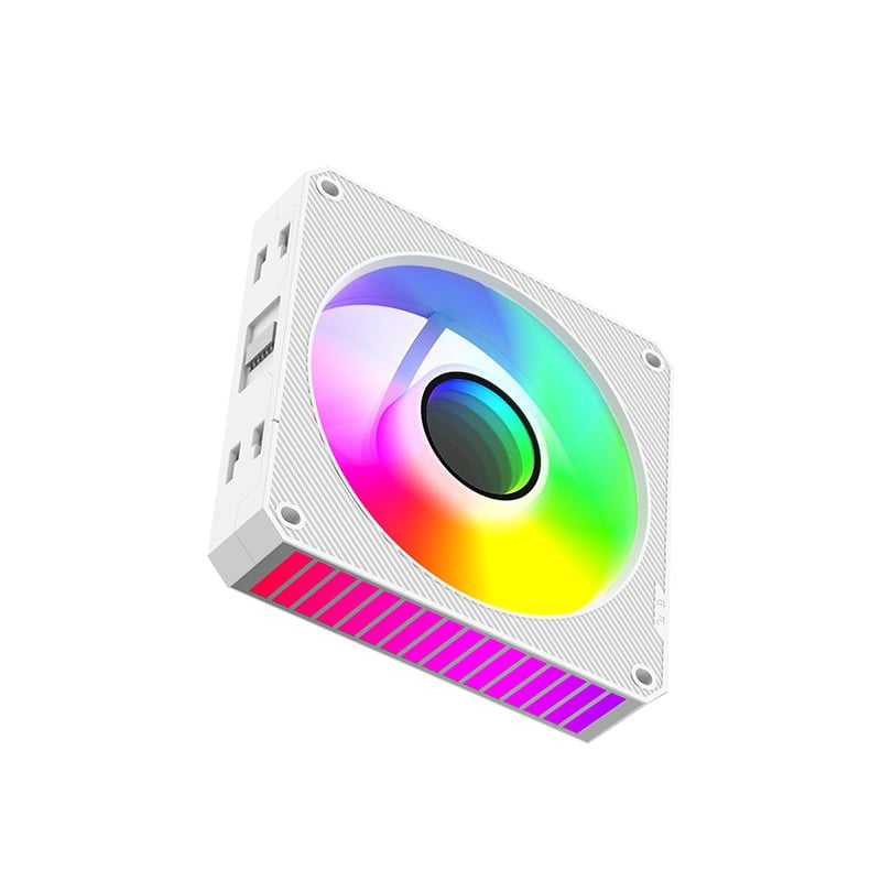 Quạt tản nhiệt PC Leopard S1 | Kit 3 fan 120mm, ARGB, Trắng - Ảnh 2