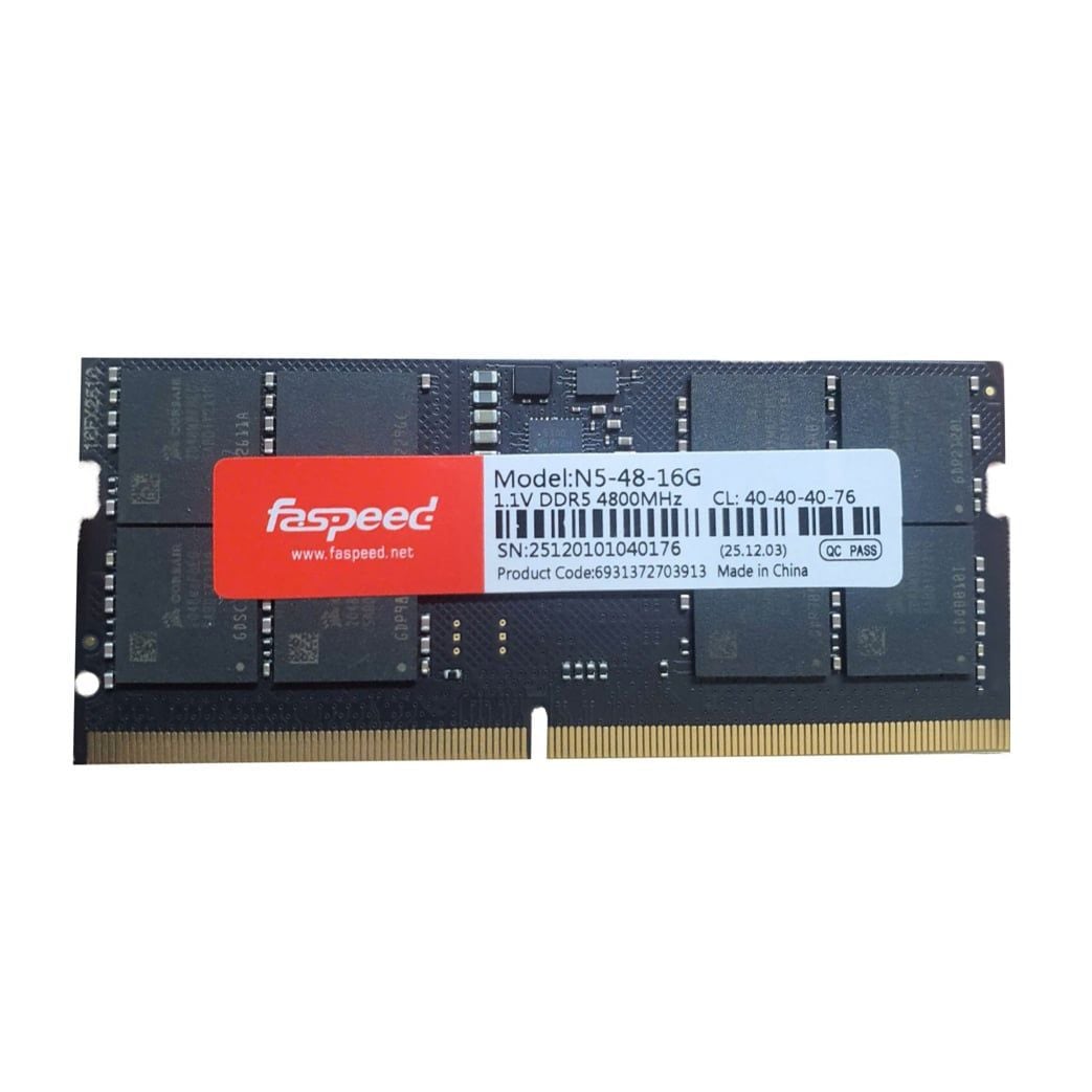 RAM Laptop Faspeed 16GB DDR5 | (1x16GB), 4800MHz (N5-48-16GAZ) - Ảnh 1