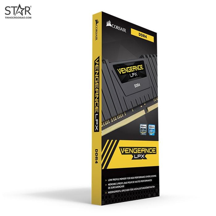 RAM PC Corsair Vengeance LPX 16GB DDR4 Black | (1x16GB), 3200MHz, Intel/AMD CMK16GX4M1E3200C16 - Ảnh 4
