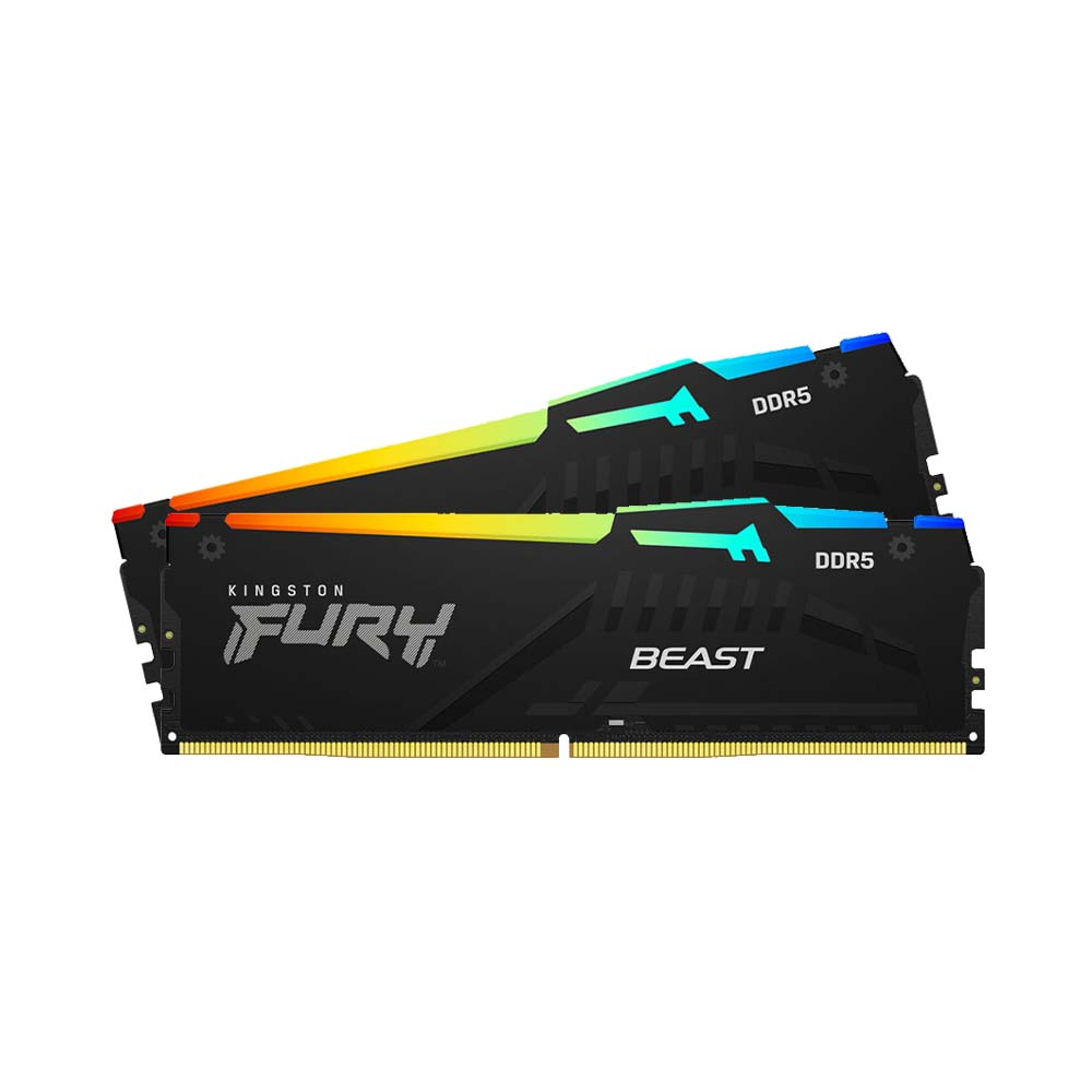 RAM PC Kingston Fury Beast 64GB RGB DDR5 | (2x32GB), 5600MHz, Intel/AMD KF556C40BB2AK2-64 - Ảnh 1