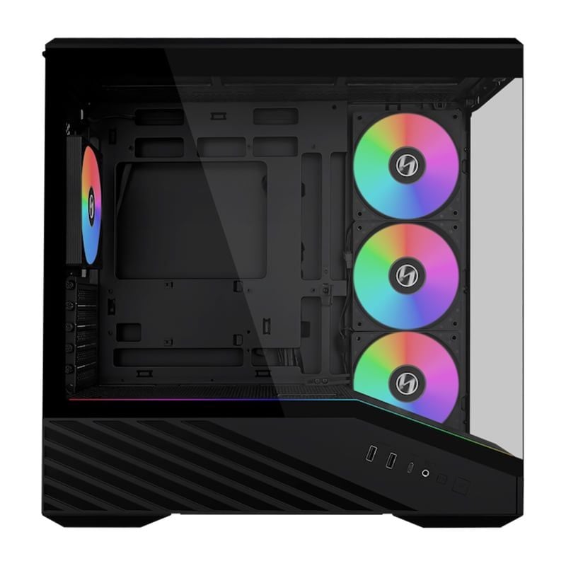 Thùng máy Case Lian Li Vector V100R Mini (V100MIX) | Mini Tower, Kèm 4 fan ARGB, Đen - Ảnh 4
