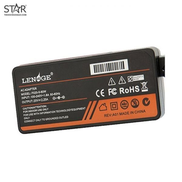Adapter Laptop Lenoge Lenovo 20V – 2.25A - Ảnh 1