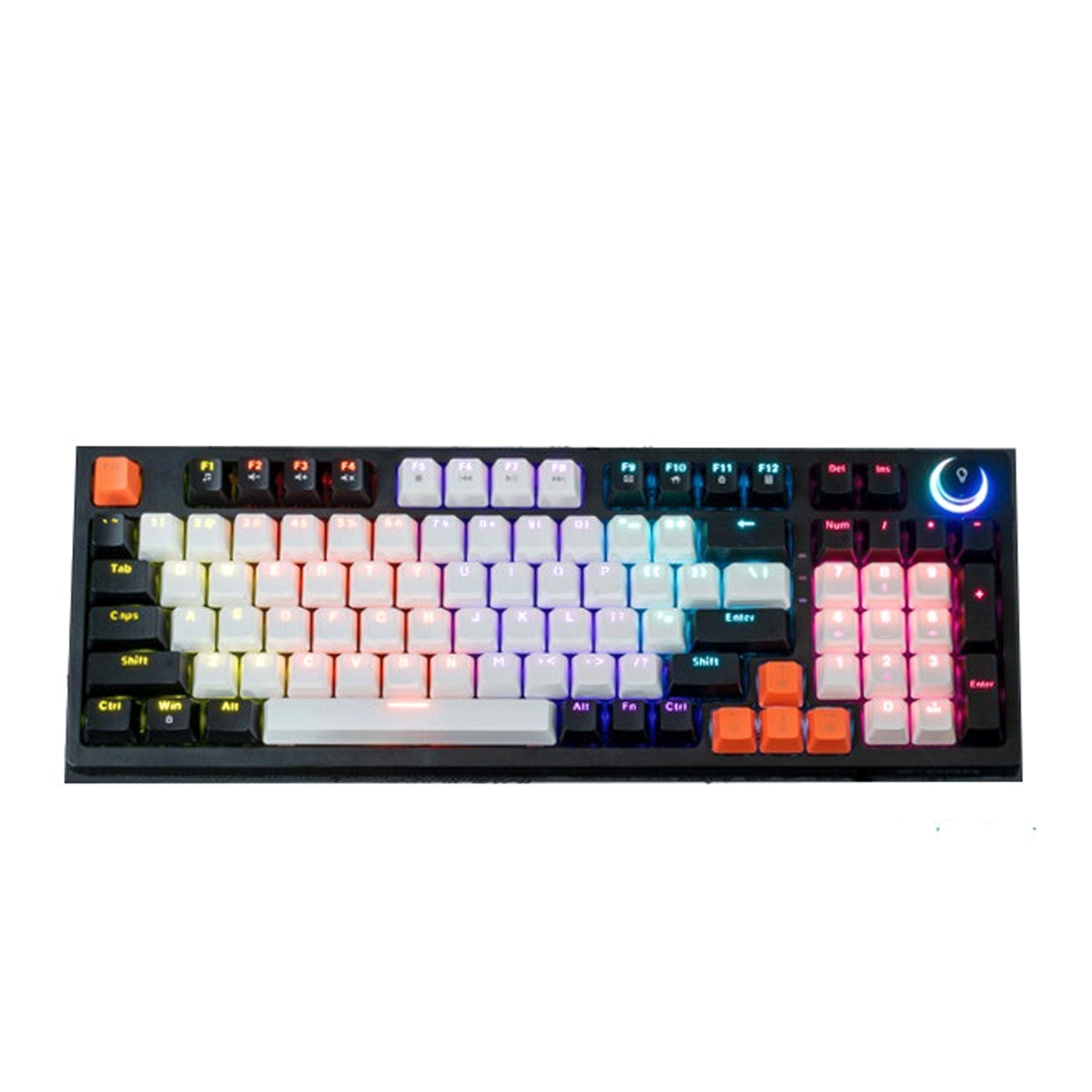 Bàn phím cơ gaming E-Dra EK398 Beta | Có dây, Fullsize, Clicky Switch, RGB, Black/White - Ảnh 1