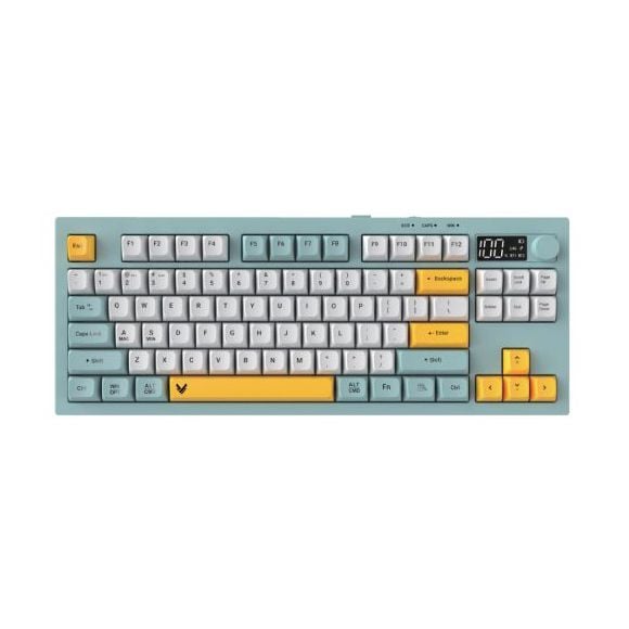 Bàn Phím Giả Cơ Không Dây VSP VK84 Plus| 3 Mode, Min-White-Yellow (KM04-VK84PL0164) - Ảnh 1