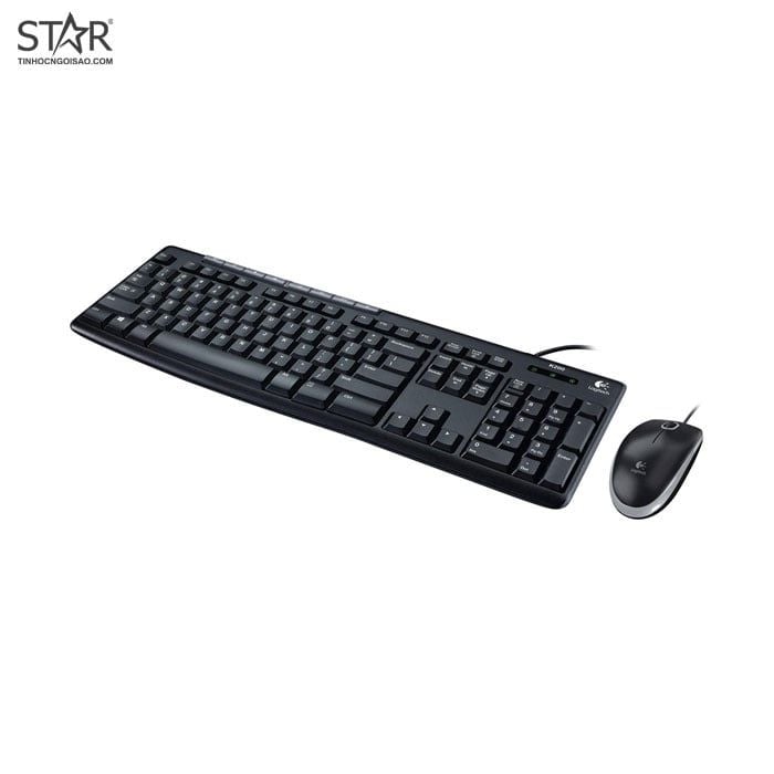 Bàn phím giả cơ văn phòng Logitech MK200 | Có dây, Fullsize, Black - Ảnh 2