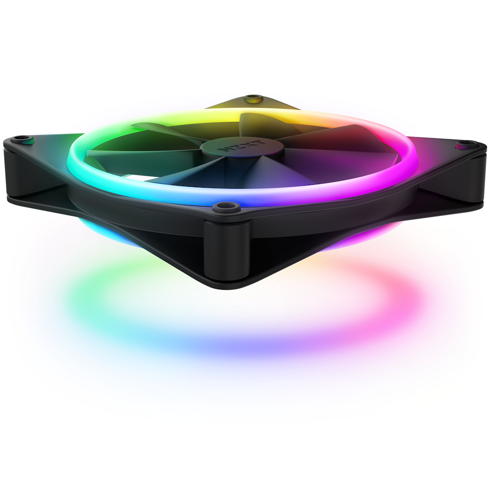 Bộ 2 fan NZXT F140 RGB DUO Twin Pack | Đen, kèm hub - Ảnh 2