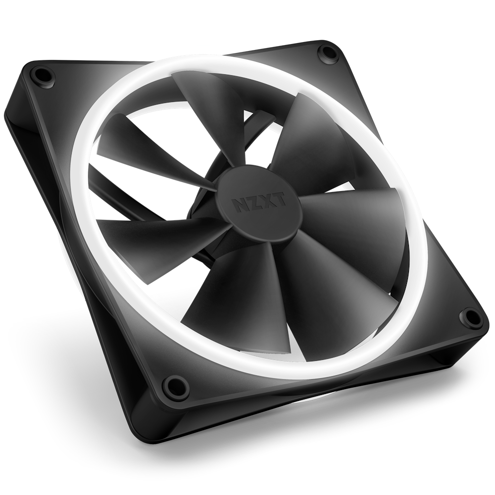 Bộ 2 fan NZXT F140 RGB DUO Twin Pack | Đen, kèm hub - Ảnh 3