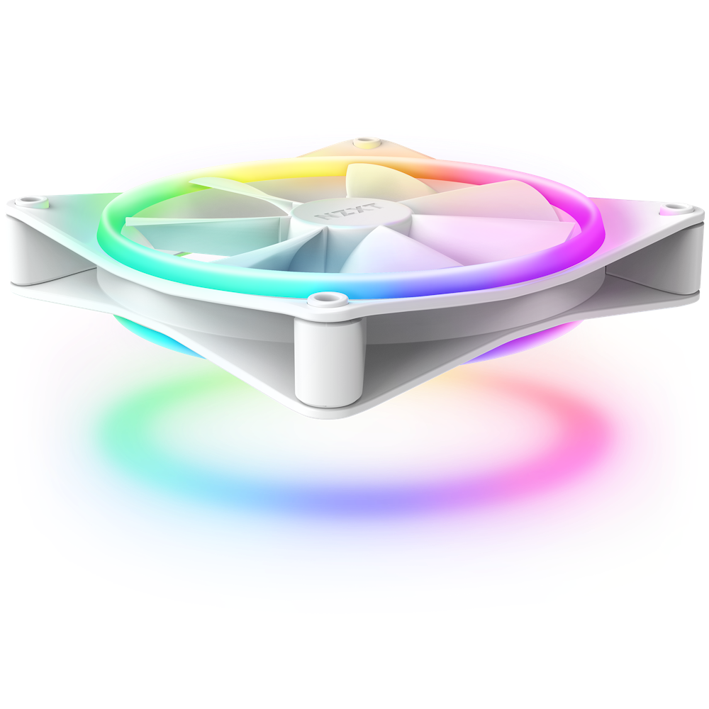Bộ 2 fan NZXT F140 RGB DUO Twin Pack | Trắng, kèm hub - Ảnh 2