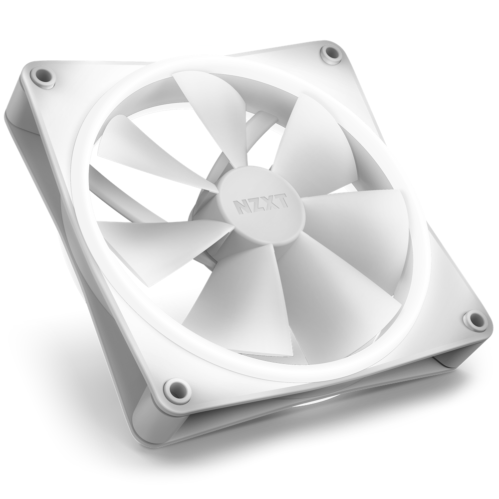 Bộ 2 fan NZXT F140 RGB DUO Twin Pack | Trắng, kèm hub - Ảnh 3