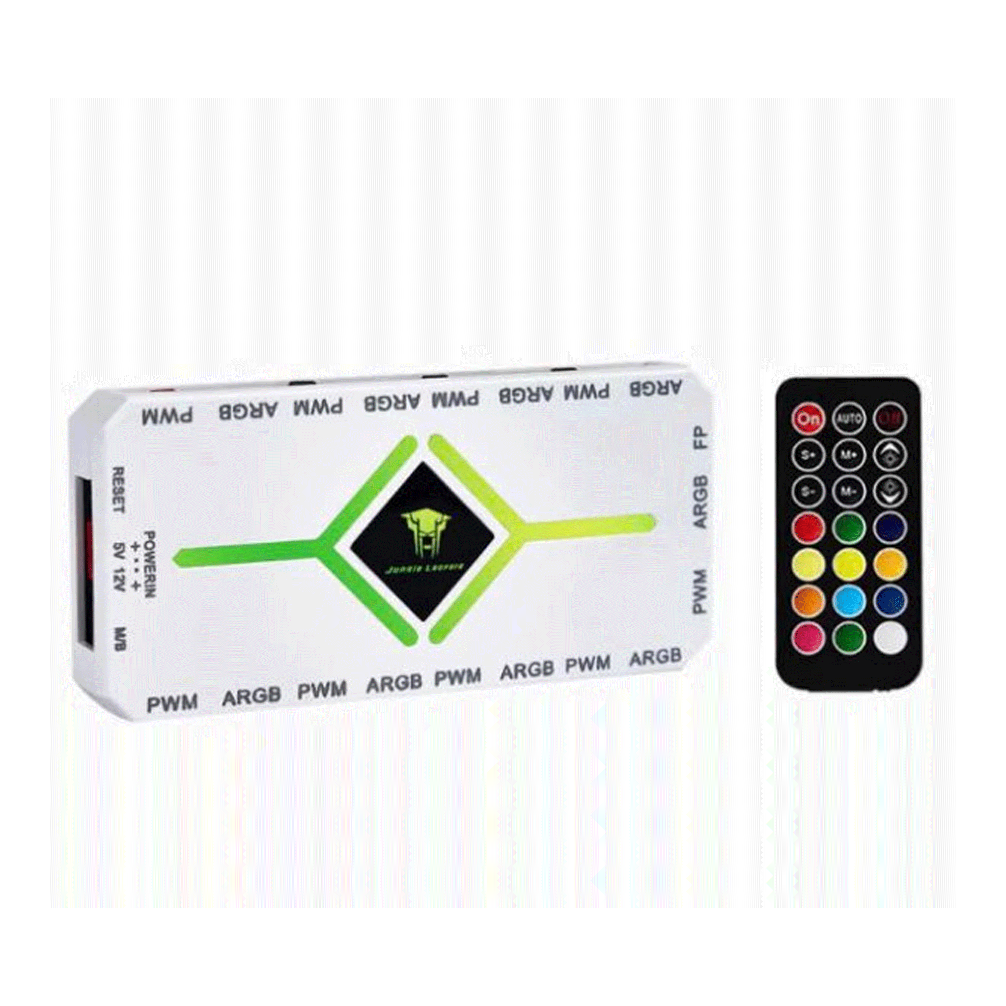 Bộ hub kèm remote sync fan ARGB Leopard - Trắng - Ảnh 1