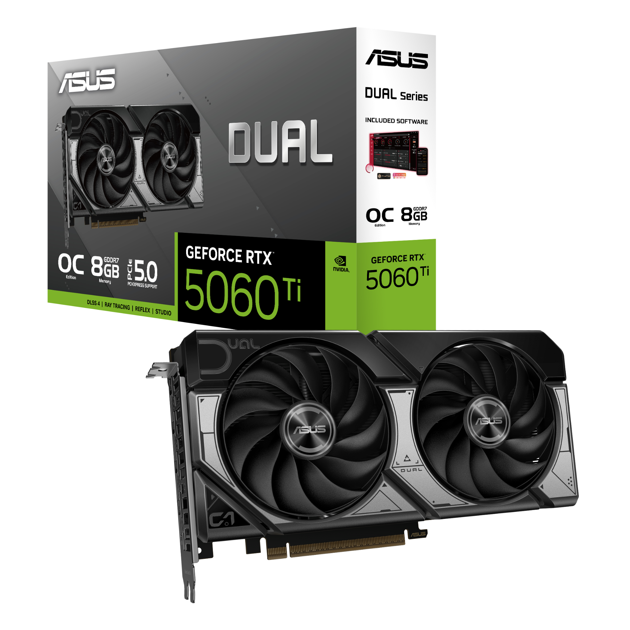 Card màn hình ASUS Dual GeForce RTX™ 5060 Ti 8GB GDDR7 OC Edition - Ảnh 1