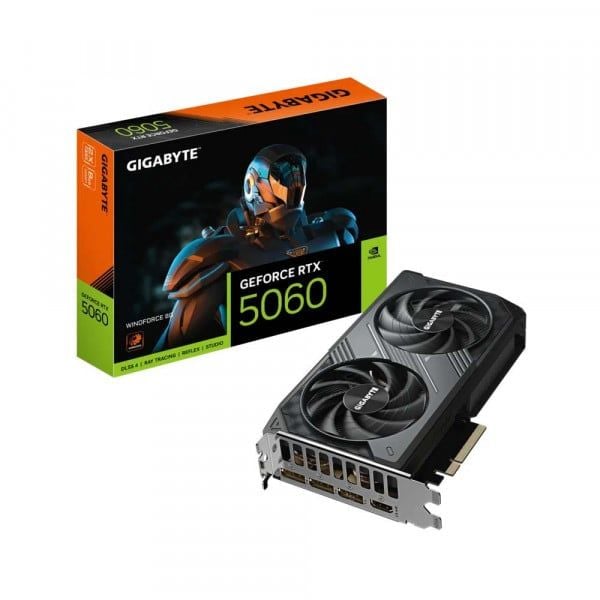 Card màn hình NVIDIA GeForce RTX 5060 Gigabyte WINDFORCE | 8GB GDDR7, 3840 CUDA, 450W - Ảnh 1