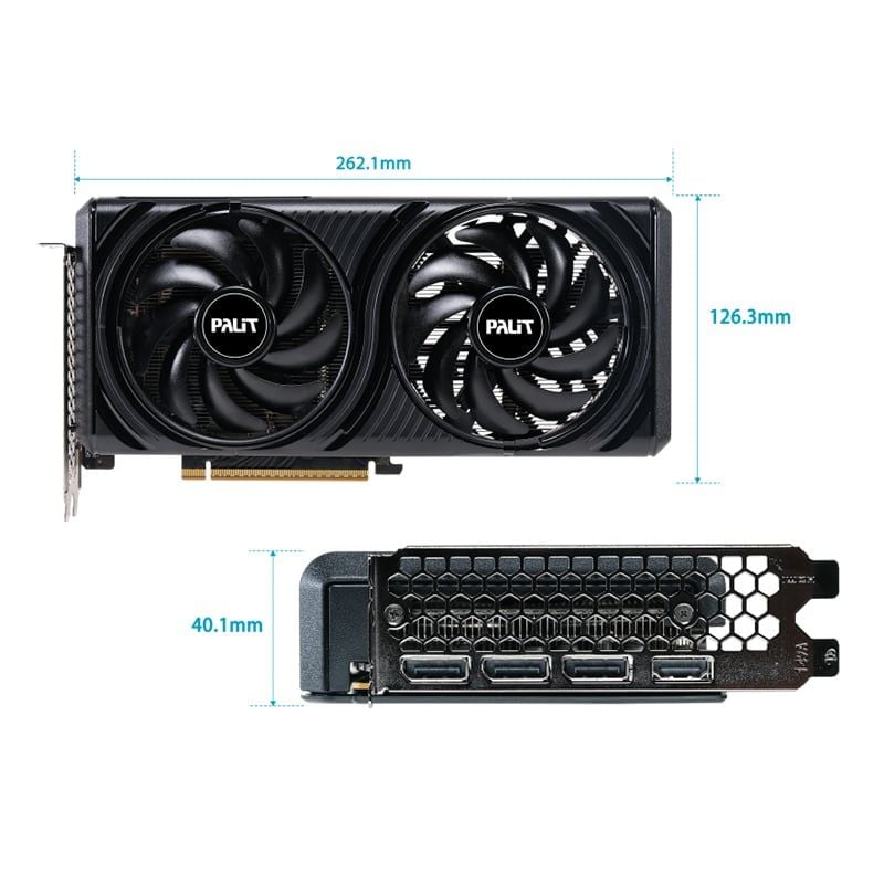 Card màn hình NVIDIA GeForce RTX 5060 Palit Infinity 2 OC | 8GB GDDR7, 3840 CUDA - Ảnh 2