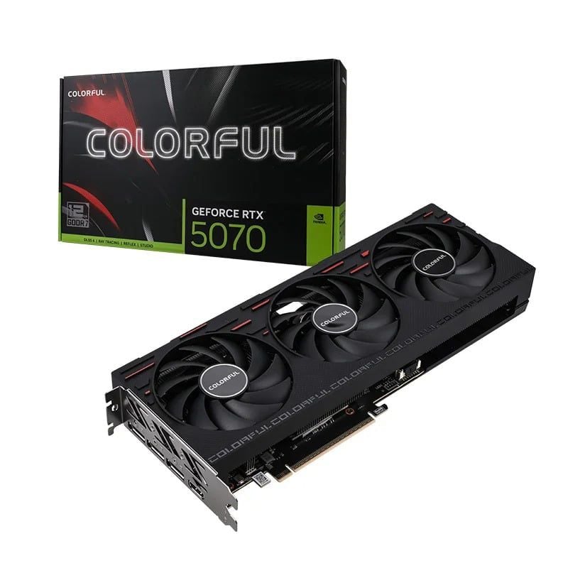 Card màn hình NVIDIA GeForce RTX 5070 Colorful Gaming 12GB-V | 12GB GDDR7, 6144 CUDA, 3 Fan, 650W - Ảnh 1