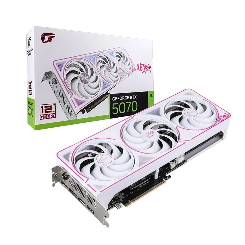 Card màn hình NVIDIA GeForce RTX 5070 Colorful iGame Ultra W OC | 12GB GDDR7, 6144 CUDA, 650W - Ảnh 1