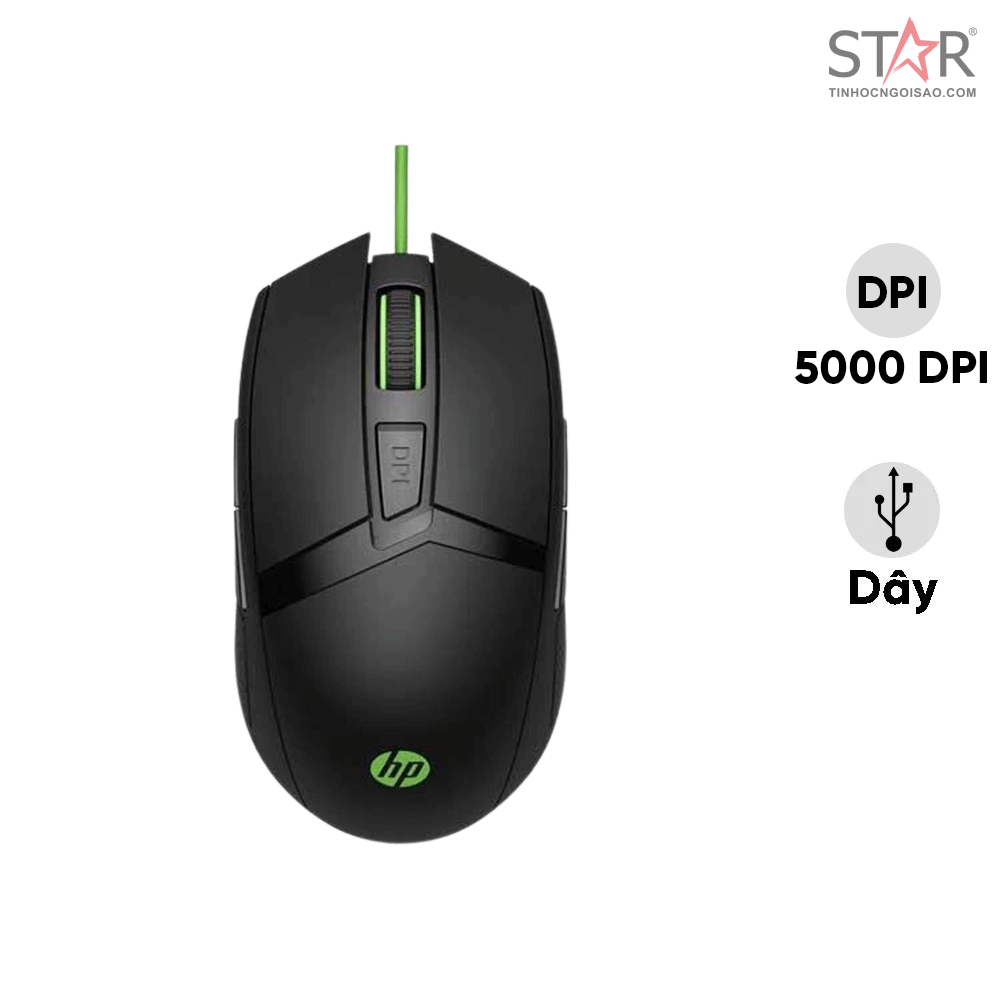 Chuột gaming HP Pavilion Gaming Mouse 300 | Có dây, 5000 DPI, 100g - Ảnh 2