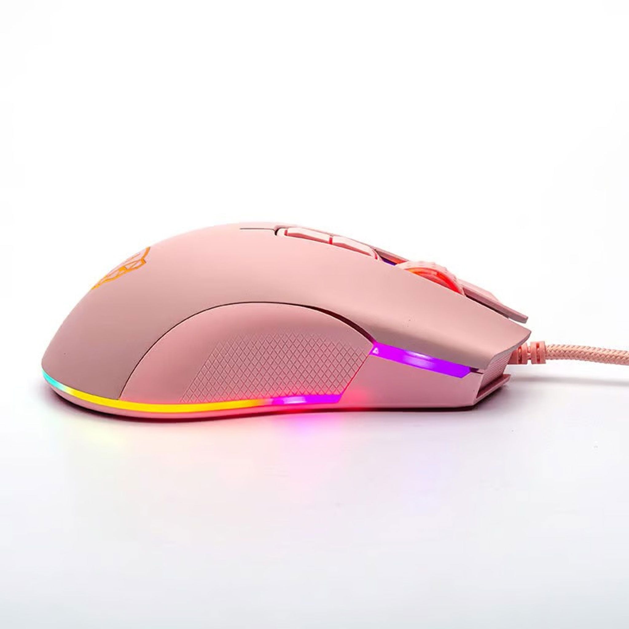 Chuột gaming Motospeed V70 RGB | 12000 DPI, 135g, RGB, Hồng - Ảnh 2