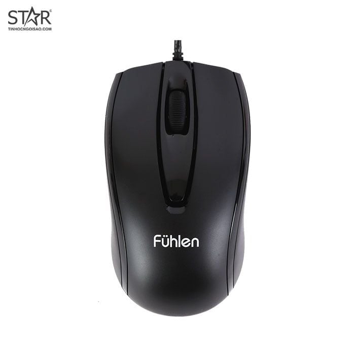 Chuột văn phòng Fuhlen L102 | Có dây, 1200 DPI, 85g, Đen - Ảnh 2